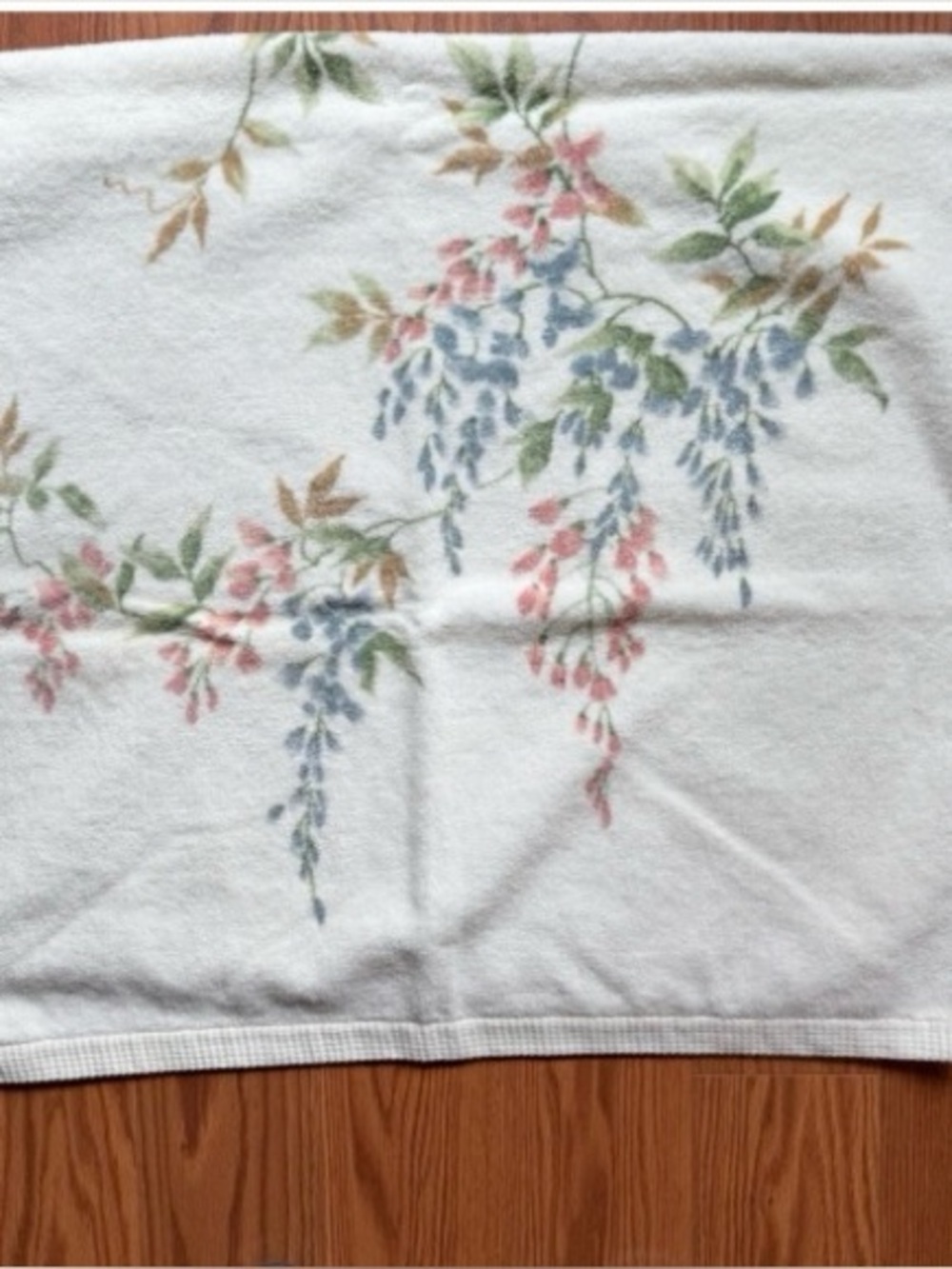 VTG Bath Towel - Floral Print - Springmaid - Made in the USA